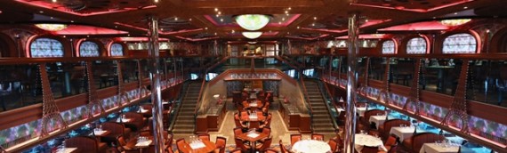 Carnival Conquest  FWD and AFT Dining rooms